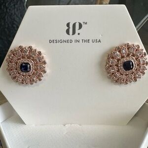 Bomb Party September 2025 Earrings “What The Moon Gave” Lab Created Sapphire-RG